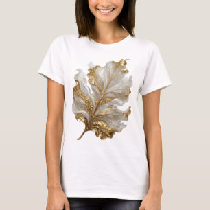 Sauberes Gold GOLDEN LEAF Künstlerisches Motiv T-Shirt