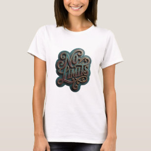 Sauberes Gold OHNE LIMITS Tragbare Kunst T-Shirt