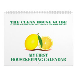 Sauberes Haus führt meine erste Haushaltsführung Kalender