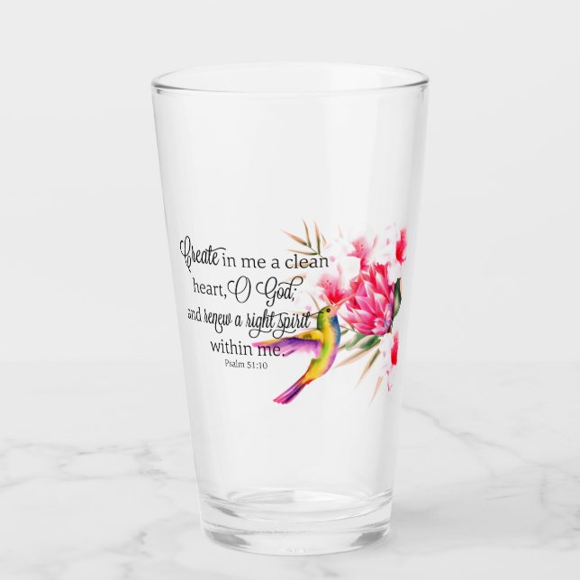 Sauberes Herz Glas (Vorderseite)