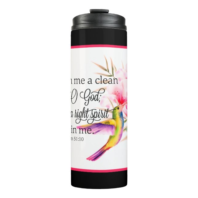 Sauberes Herz Thermosbecher (Vorderseite)