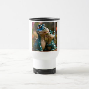Sauberes Minimalistisches Dino-Design Reisebecher