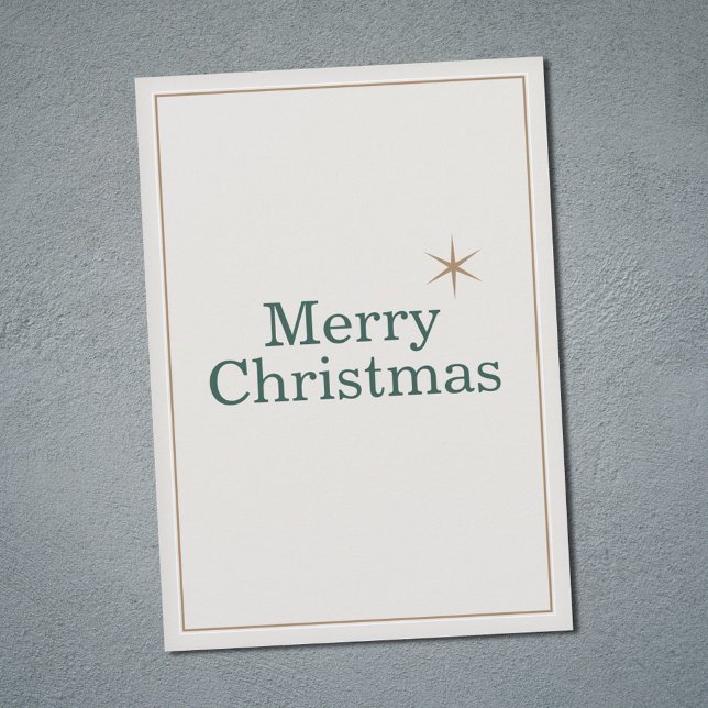 Sauberes & minimalistisches Frohe Weihnachten (Clean & Minimalist Merry Christmas Holiday Card)