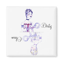 Sauberes oder dreckiges Viktorianisches Geschirrsp