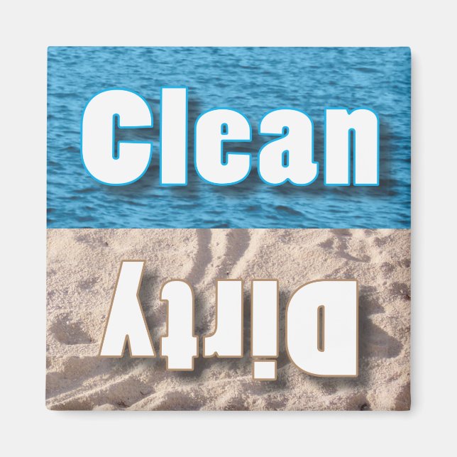 Sauberes oder schmutziges Magnet (Vorne)