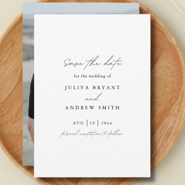 Sauberes, schlichtes Foto Save The Date (Von Creator hochgeladen)