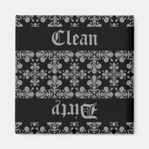 Sauberes schmutziges des eleganten gotischen magnet