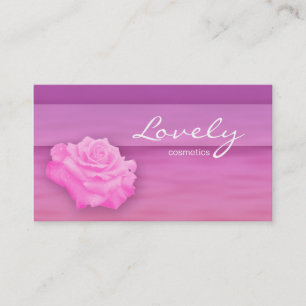 Sauberes Wasser Blume Rose Rosa Kosmetik Visitenkarte