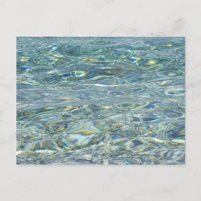 sauberes Wasser Postkarte (Vorderseite)
