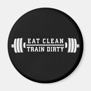 Sauberkeit essen, Zugschmutzigkeit - Workout Inspi Magnet