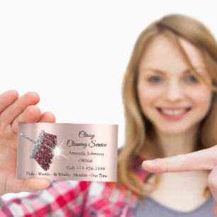 Sauberkeit Reinigungsdienst Haushaltshilfe Gold Si Visitenkarte