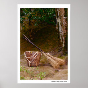 Sauberkeit steht neben Godlinigkeit Poster