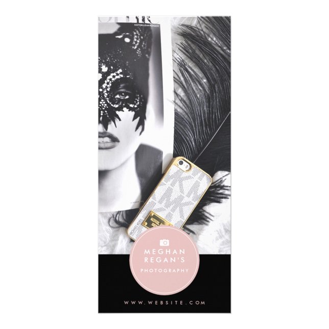 Säubern Sie Entwurfs-Gestell-Karte - Werbekarte (Vorne)