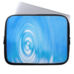 Säubern Sie Kräuselungen des blauen Wassers Laptopschutzhülle