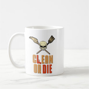Säubern Sie oder die Kaffeetasse