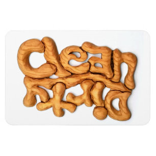 Säubern Sie schmutzigen hölzernen Magnet