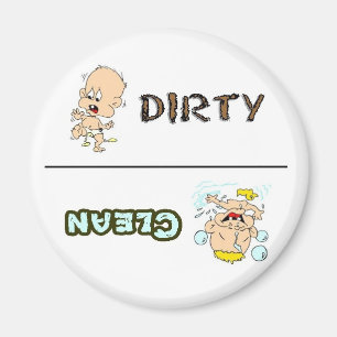 Säubern Sie schmutzigen Magnet