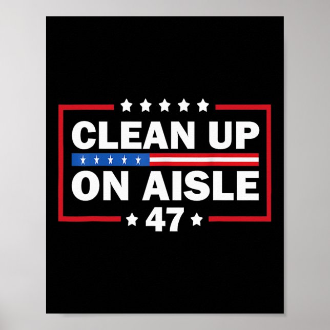 Säuberung des Aisle 47 Impeach 47 Anti-Trump-Präsi Poster (Vorne)