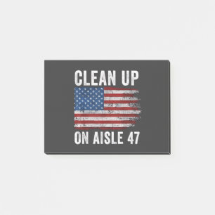 Säuberung von Aisle 47 Shirt Impeach 47 Anti Trump Post-it Klebezettel