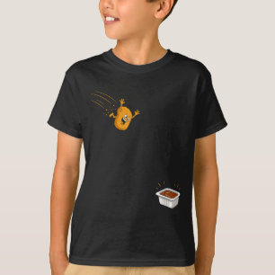 Sauce Dive Lustiger Fliegender Chicken Nugget Cart T-Shirt