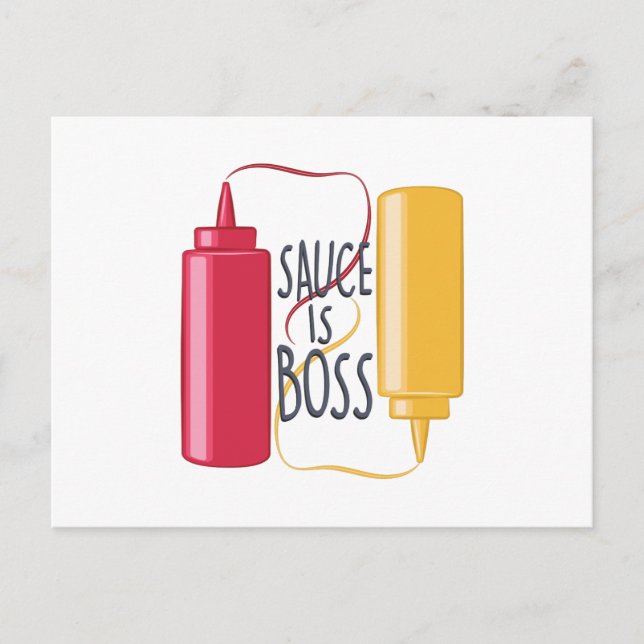 Sauce ist Boss Postkarte (Vorderseite)