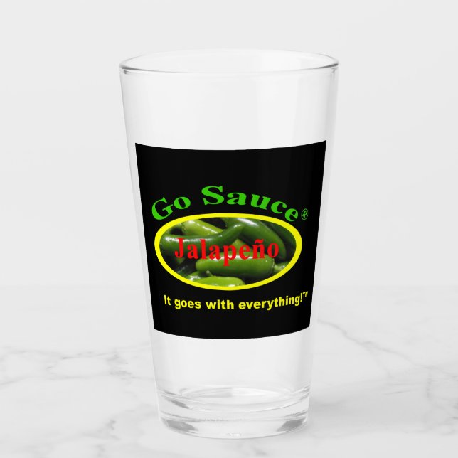 Sauce-Pint-Glas Glas (Vorderseite)