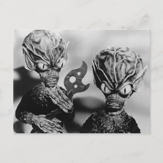 SAUCER MEN POSTCARD POSTKARTE (Vorderseite)