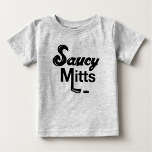 Saucy Mitt-Hockey-Kleinkind Baby T-shirt