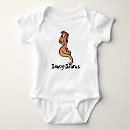 Saucy-Saurus: Whimsical Dino Charm Baby Strampler