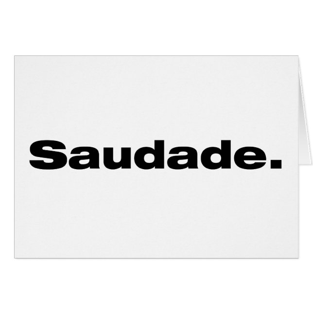 Saudade (Vorderseite (Horizontal))