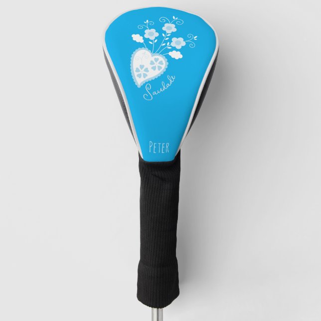 Saudade bedeutet, dass ich dir das portugiesische  golf headcover (Vorderseite)