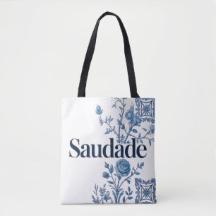Saudade Portugiesische Tasche – Blaues Azulejo-Blu