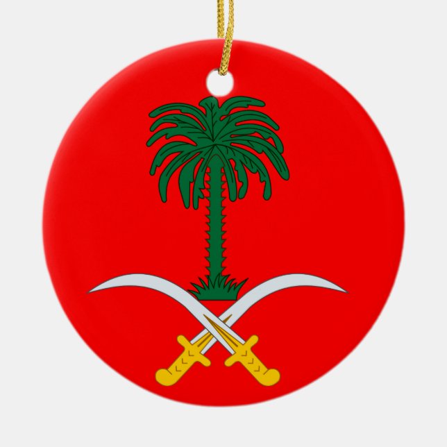 SAUDI ARABIA* Custom Christmas Ornament (Vorne)