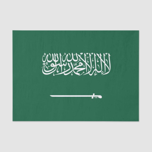 Saudi Arabia Flag Seidenpapier (Vorderseite)