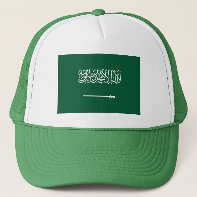 Saudi Arabia Flag Truckerkappe (Vorderseite)