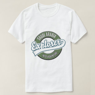 Saudi-Arabien-Entdecker in das Abenteuer-Logo T-Shirt