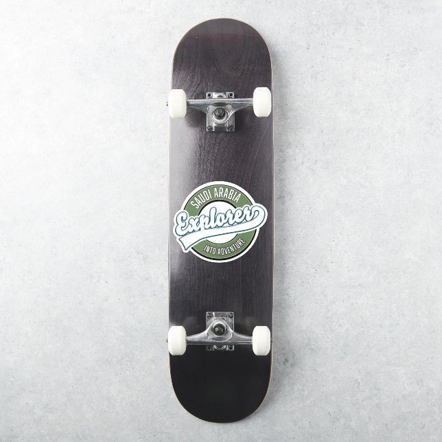 Saudi-Arabien-Entdecker ins Abenteuerlogo Aufkleber (Skateboard)