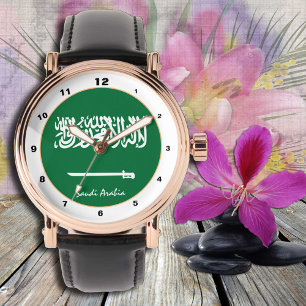 Saudi-Arabien Fahne beobachten / Design Armbanduhr