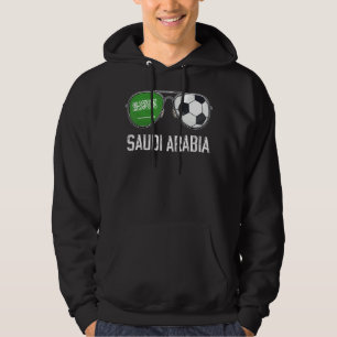 Saudi-Arabien Flag & Football Sunglass Saudi Fan Hoodie