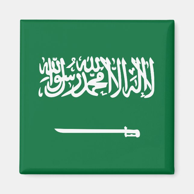 Saudi-Arabien Flag Magnet (Vorne)