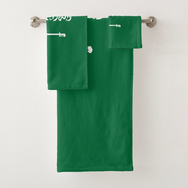 Saudi-Arabien-Flagge Badhandtuch Set (Insitu)