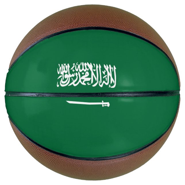 Saudi-Arabien-Flagge Basketball (Vorderseite)