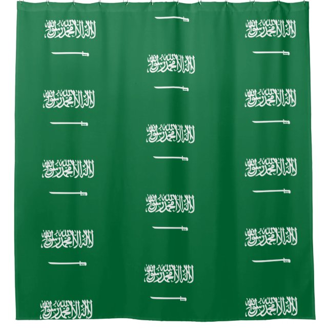Saudi-Arabien-Flagge Duschvorhang (Vorderseite)