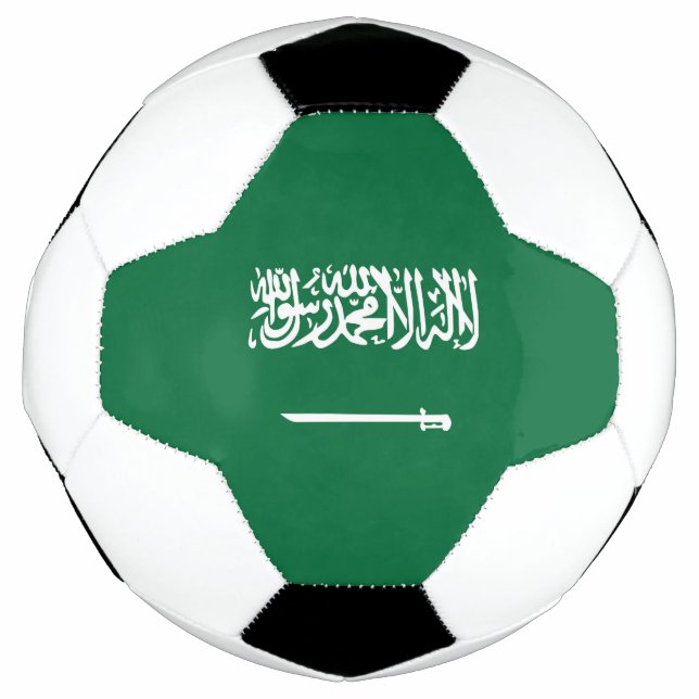 Saudi-Arabien-Flagge Fußball (Vorderseite)