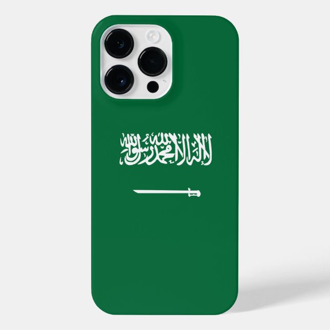 Saudi-Arabien-Flagge iPhone Hülle (Rückseite)