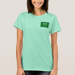 Saudi-Arabien-Flagge + Karte T-Shirt