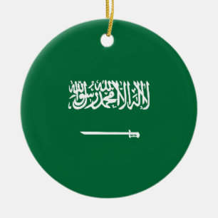 Saudi-Arabien-Flagge Keramik Ornament