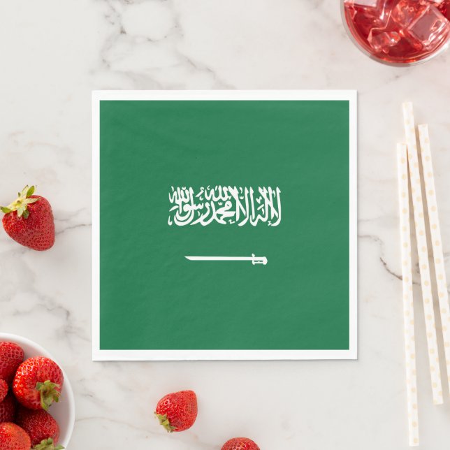 Saudi-Arabien-Flagge Serviette (Beispiel)