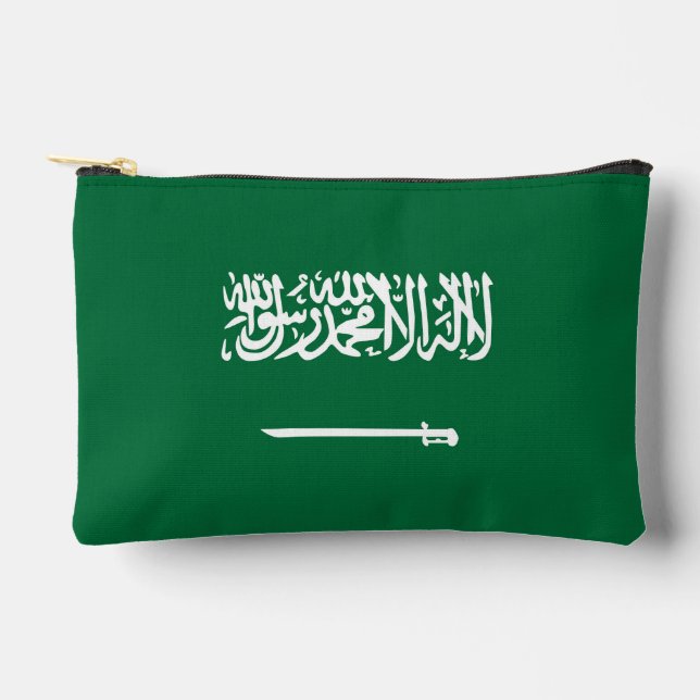 Saudi-Arabien-Flagge Zubehörtasche (Vorderseite)