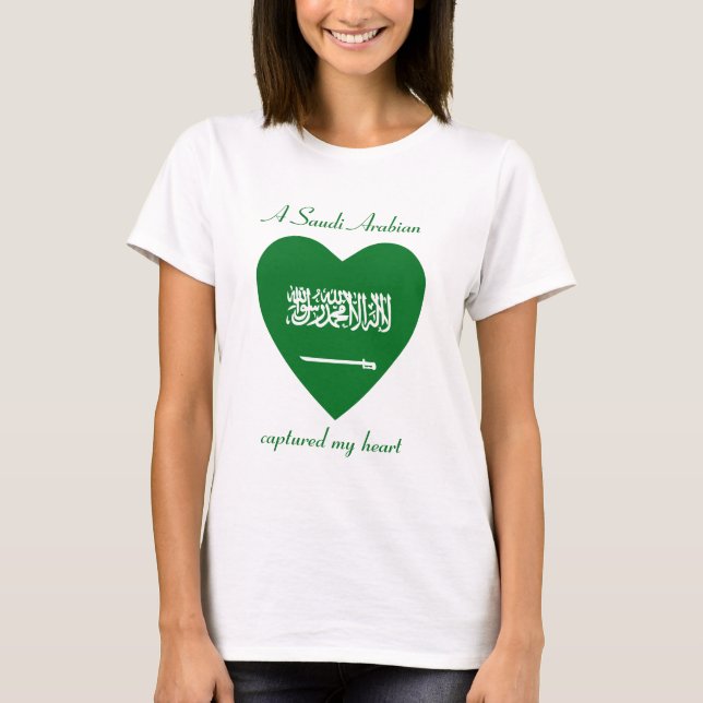 Saudi-Arabien Flaggen-Schatz-T - Shirt (Vorderseite)